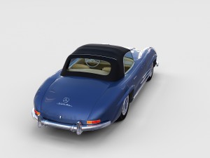 mercedes 300sl roaster top rev Modello 3D
