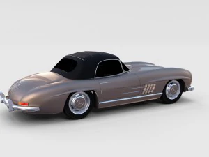 mercedes 300sl roadster top up rev 3D Model