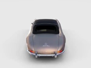 mercedes 300sl roadster top up rev 3D Model