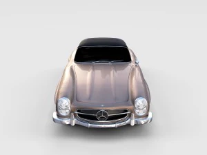 mercedes 300sl roadster top up rev 3D Model