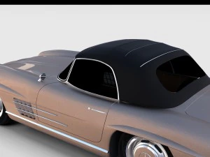mercedes 300sl roadster top up rev 3D Model