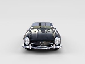 mercedes 300sl roadster w198 rev Modelo 3D