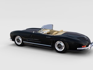 mercedes 300sl roadster w198 rev Modelo 3D