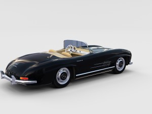 mercedes 300sl roadster w198 rev Modelo 3D