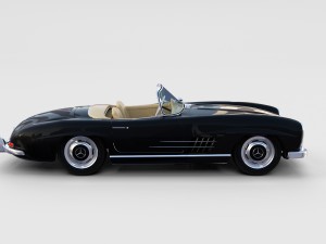 mercedes 300sl roadster w198 rev Modelo 3D