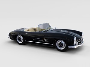 mercedes 300sl roadster w198 rev Modelo 3D