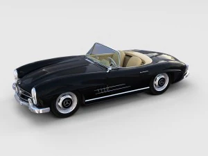 mercedes 300sl roadster w198 rev 3D Model