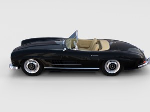mercedes 300sl roadster w198 rev Modelo 3D