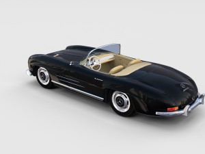 mercedes 300sl roadster w198 rev Modelo 3D