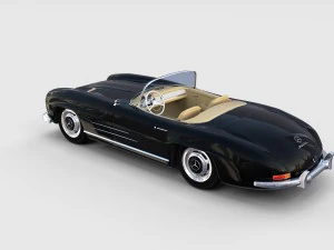 mercedes 300sl roadster w198 rev 3D Model