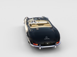 mercedes 300sl roadster w198 rev Modelo 3D