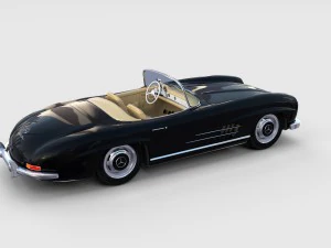 mercedes 300sl roadster w198 rev 3D Model