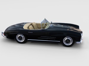 mercedes 300sl roadster w198 rev Modelo 3D