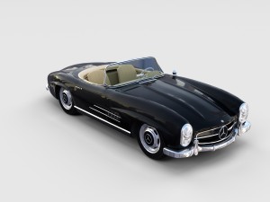 mercedes 300sl roadster w198 rev Modelo 3D