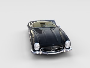 mercedes 300sl roadster w198 rev Modelo 3D