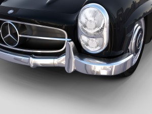 mercedes 300sl roadster w198 rev Modelo 3D