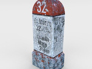 low poly milestone 3D Model
