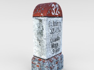 low poly milestone 3D Model