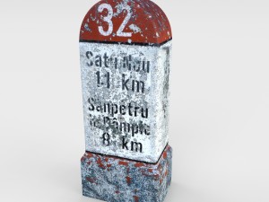 low poly milestone 3D Model