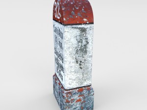 low poly milestone 3D Model