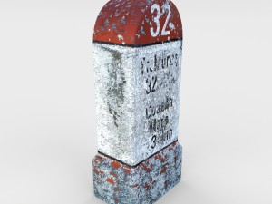 low poly milestone 3D Model
