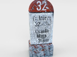 low poly milestone 3D Model