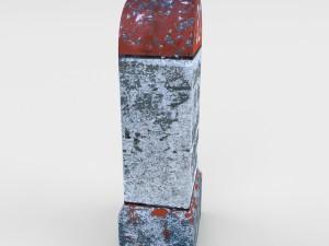 low poly milestone 3D Model