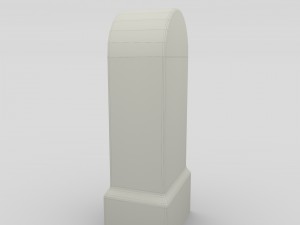low poly milestone 3D Model