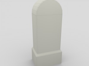 low poly milestone 3D Model