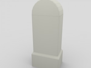 low poly milestone 3D Model