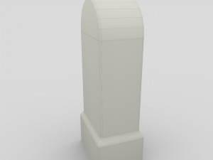 low poly milestone 3D Model