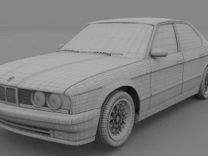 5 series bmw e34 rev 3D Model