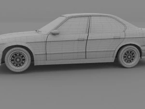 5 series bmw e34 rev 3D Model