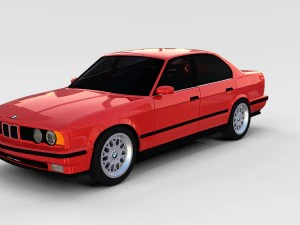 5 series bmw e34 rev 3D Model