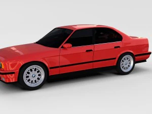 5 series bmw e34 rev 3D Model
