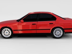 5 series bmw e34 rev 3D Model