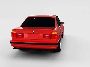 5 series bmw e34 rev 3D Model