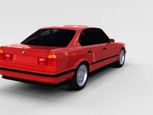 5 series bmw e34 rev 3D Model