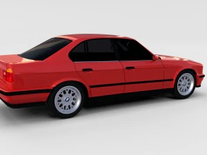 5 series bmw e34 rev 3D Model