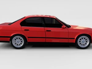 5 series bmw e34 rev 3D Model