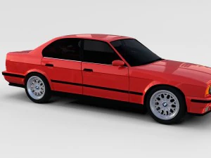 5 series bmw e34 rev 3D Model