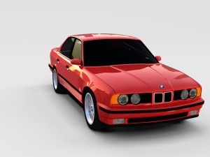 5 series bmw e34 rev 3Dモデル