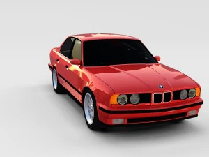 5 series bmw e34 rev 3D Model