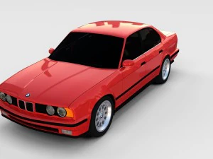 5 series bmw e34 rev 3D Model
