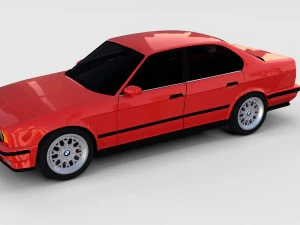 5 series bmw e34 rev 3D Model