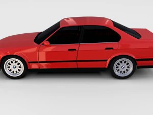 5 series bmw e34 rev 3D Model