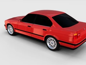 5 series bmw e34 rev 3D Model
