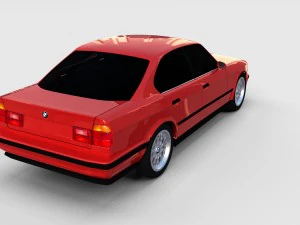 5 series bmw e34 rev 3D Model