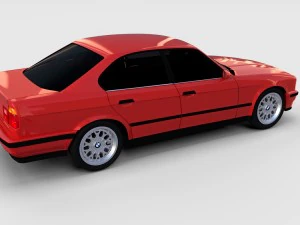 5 series bmw e34 rev 3D Model