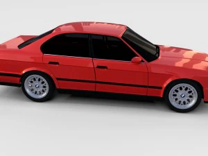 5 series bmw e34 rev 3D Model